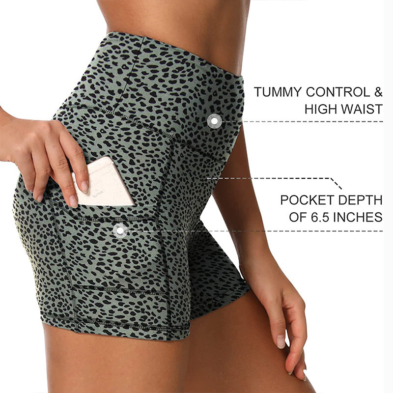 Hip Raise Slim Fit Running Sports Tight Stretch Shorts