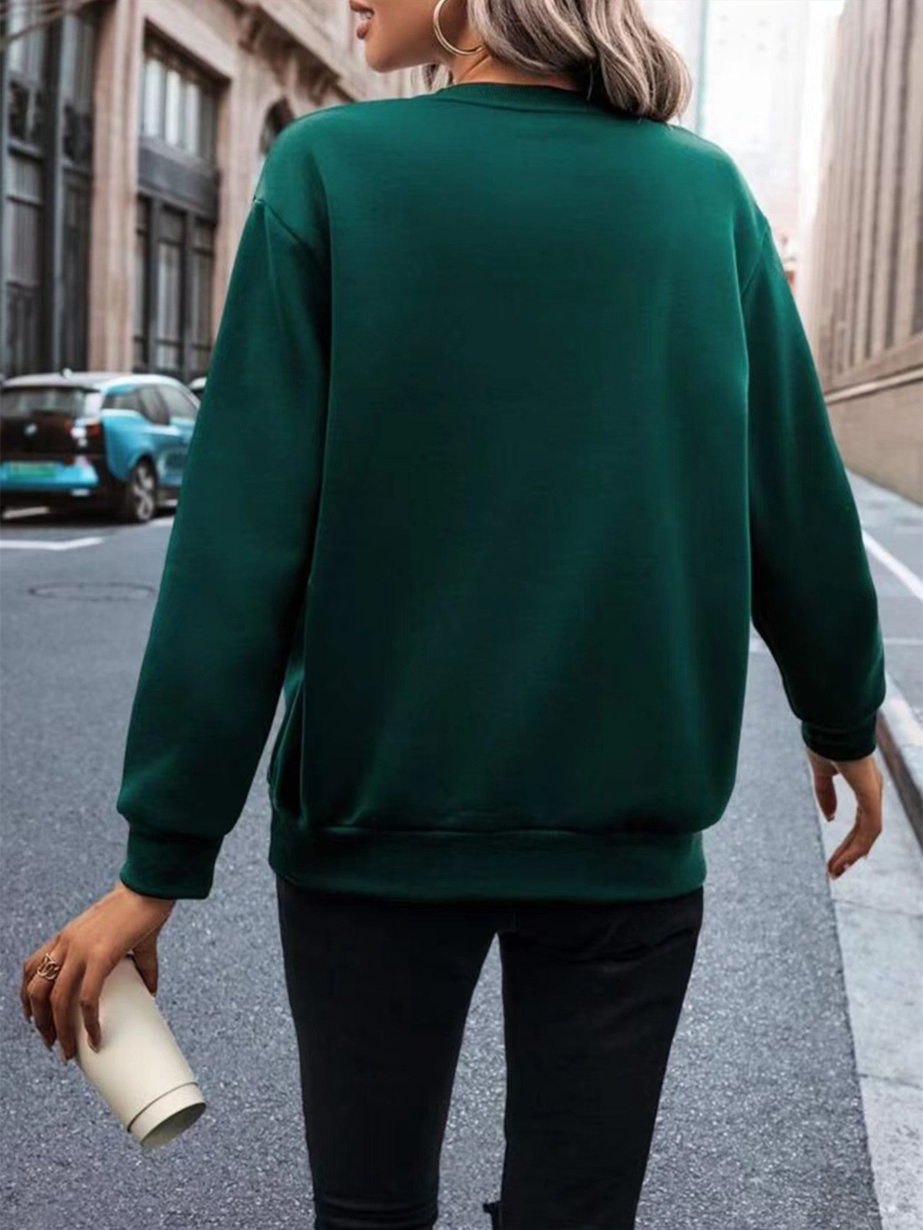 Europæiske og amerikanske plus size dametøj sweater