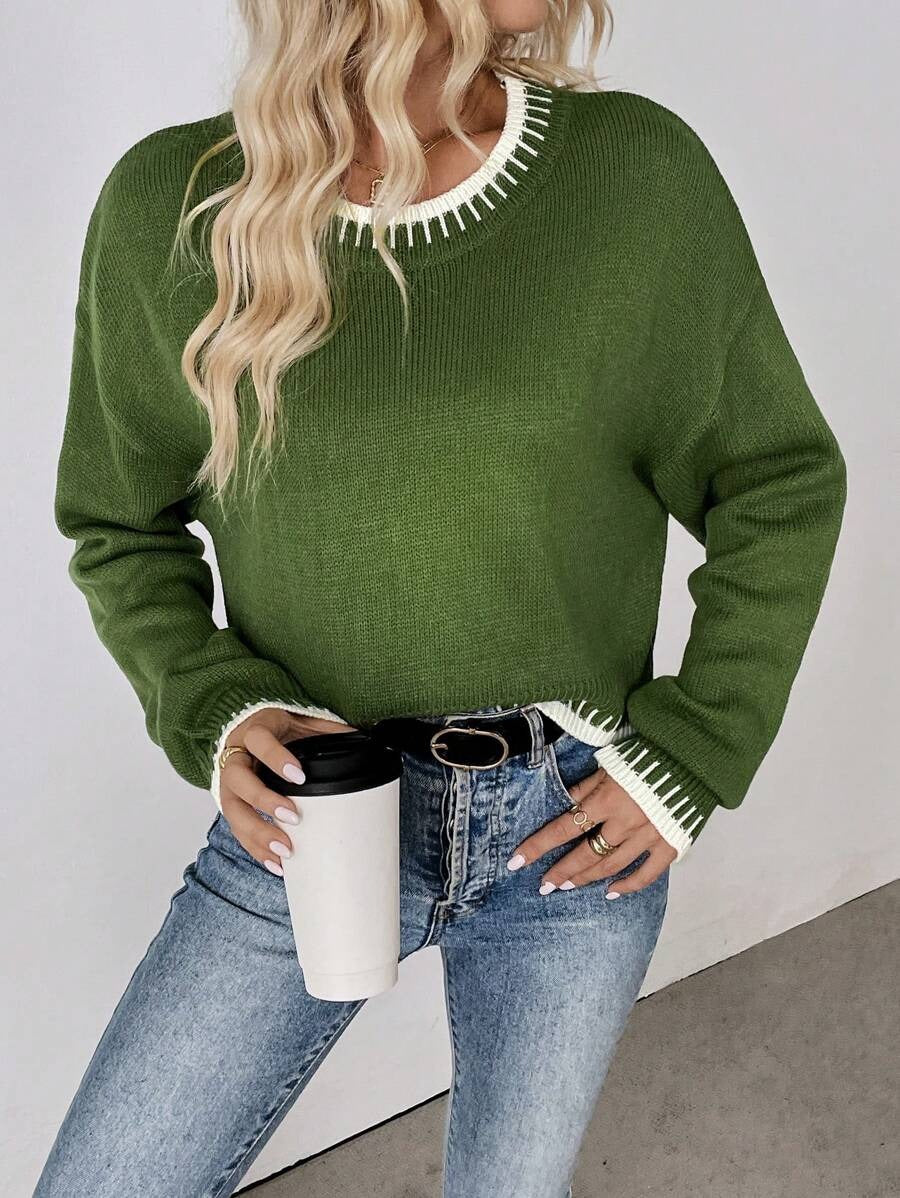 Strikmoderne Individuel Afslappet Løs Sweater