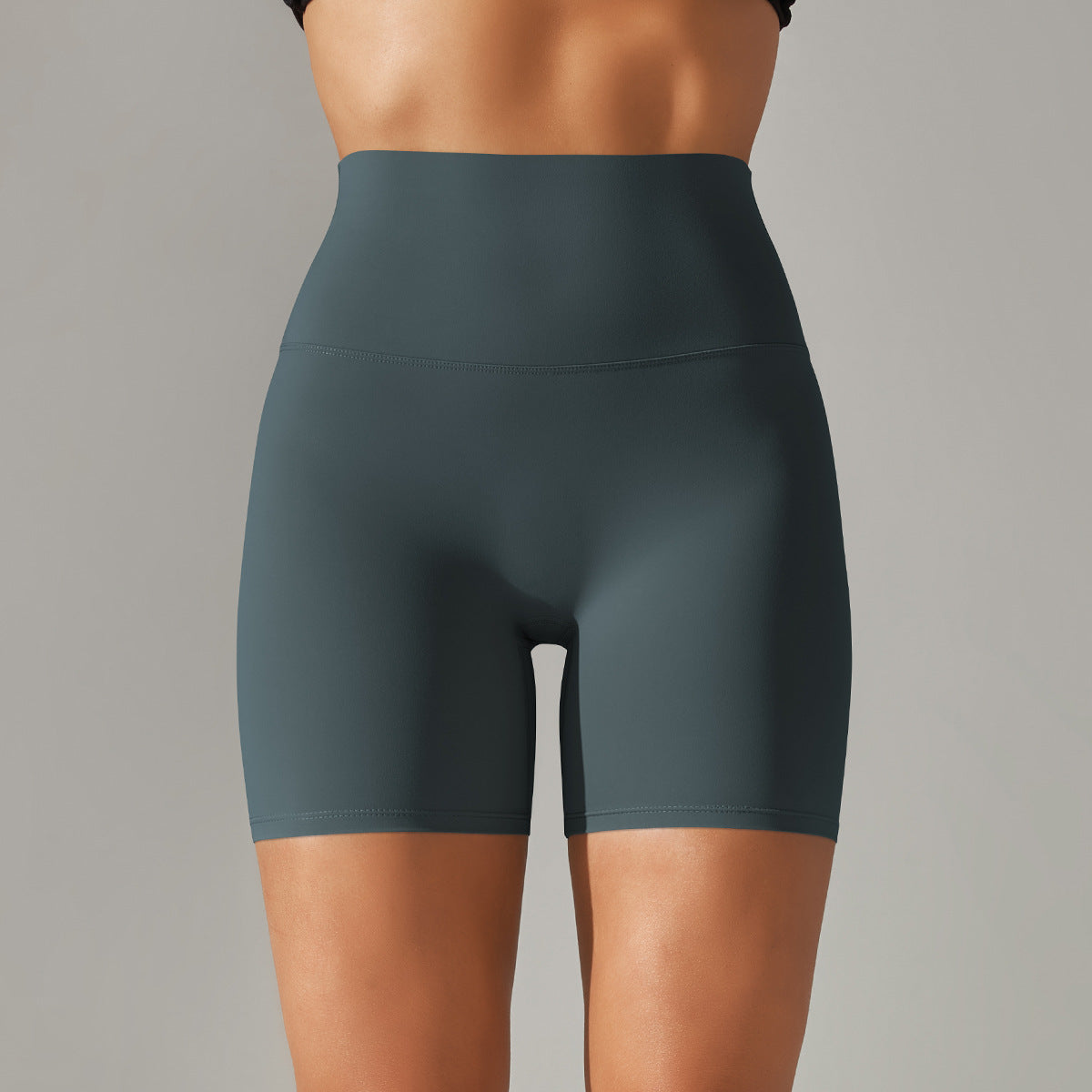 High Waist Peach Hip Tight Belly Trimming Sports Short Shorts