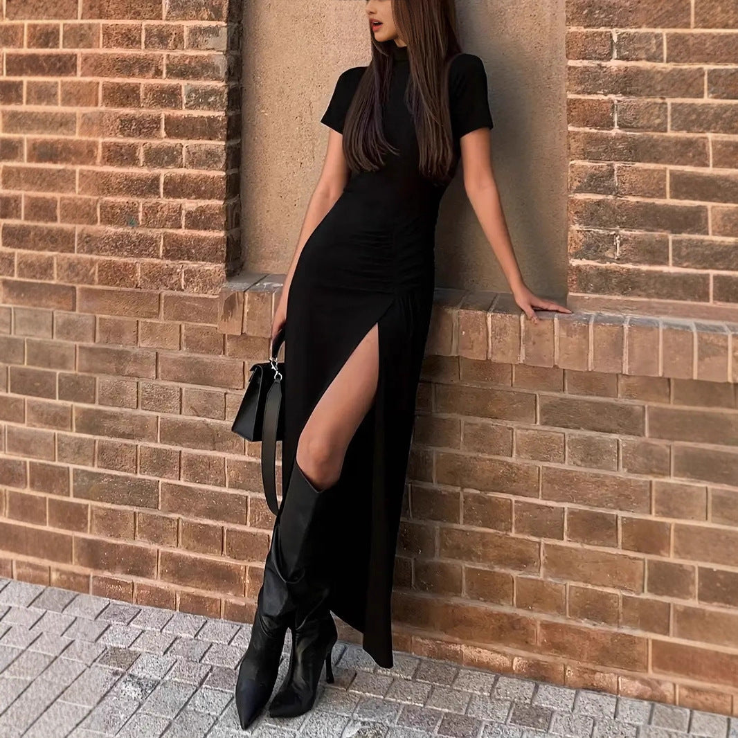 Fashionable And Elegant Side-Slit Dress