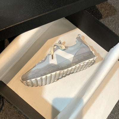 Breathable Small Waist Crystal Sole Sneakers