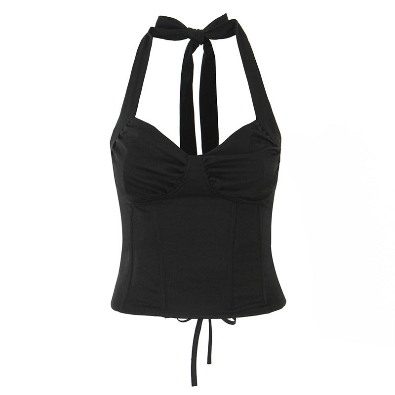 Hot Girl Sexy Fishbone Tube Top Strap Body Shaping Top