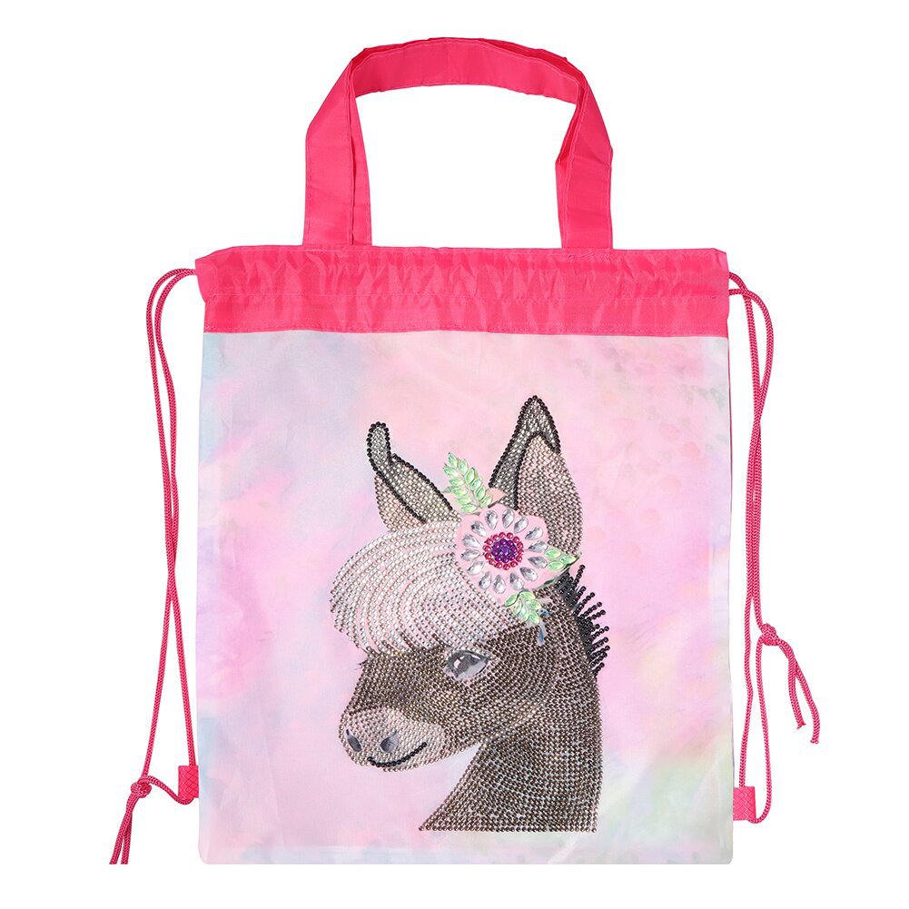 Creative Foreign Trade DIY Diamond Drawstring Back Bag Shopping