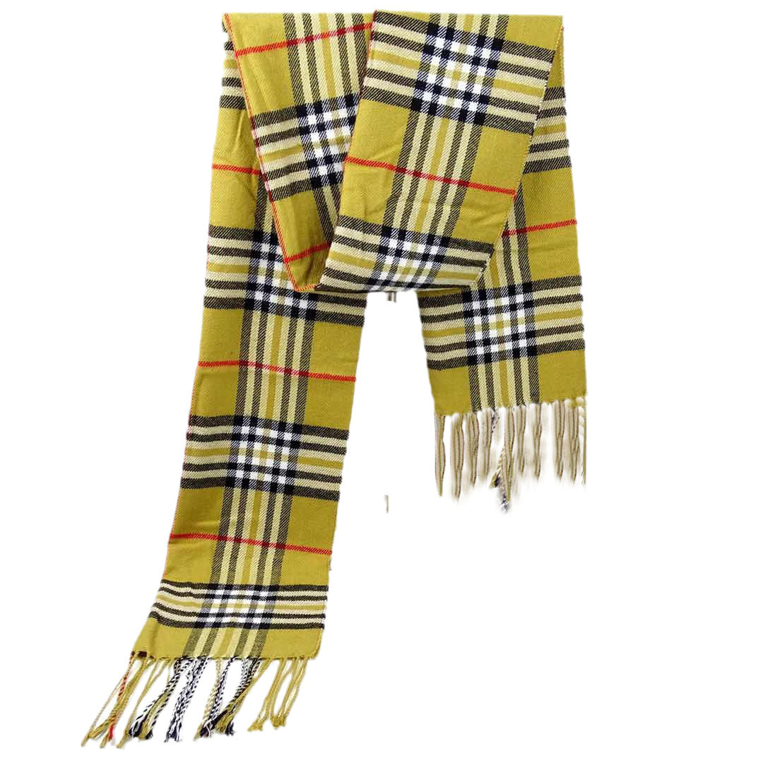 Men's Versatile Reversible Checkered Shawl Scarf