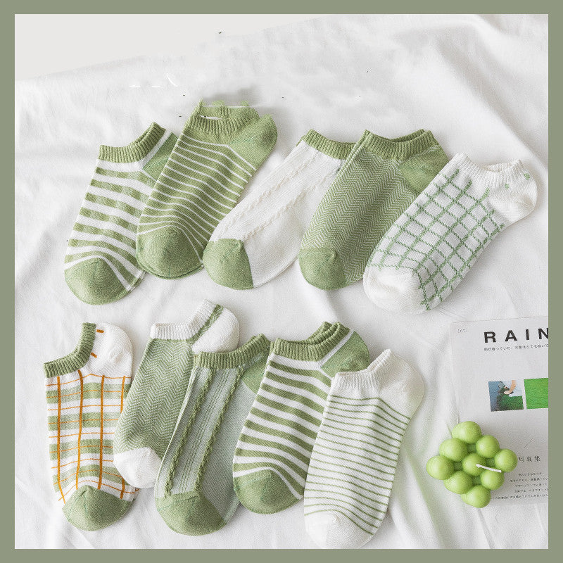 Ladies Cute Cotton Shallow Mouth Invisible Socks