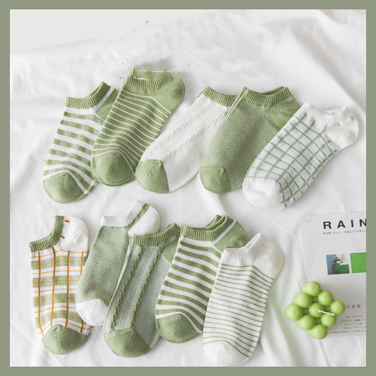 Ladies Cute Cotton Shallow Mouth Invisible Socks