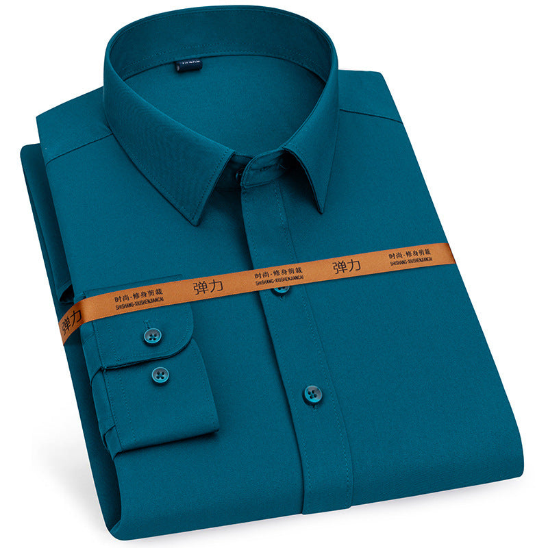 Men's Long-sleeved Shirt Autumn Stretch Business