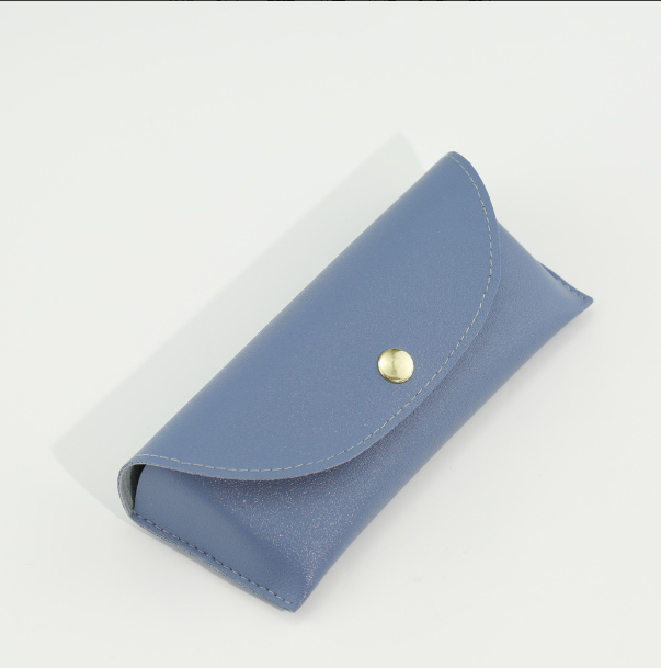 Soft-bag glasses case-PU leather-black-1 piece