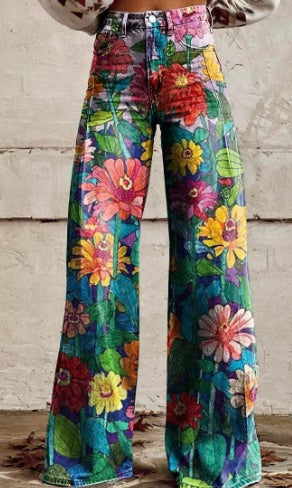Women's Casual Pants Thin Imitation Jeans