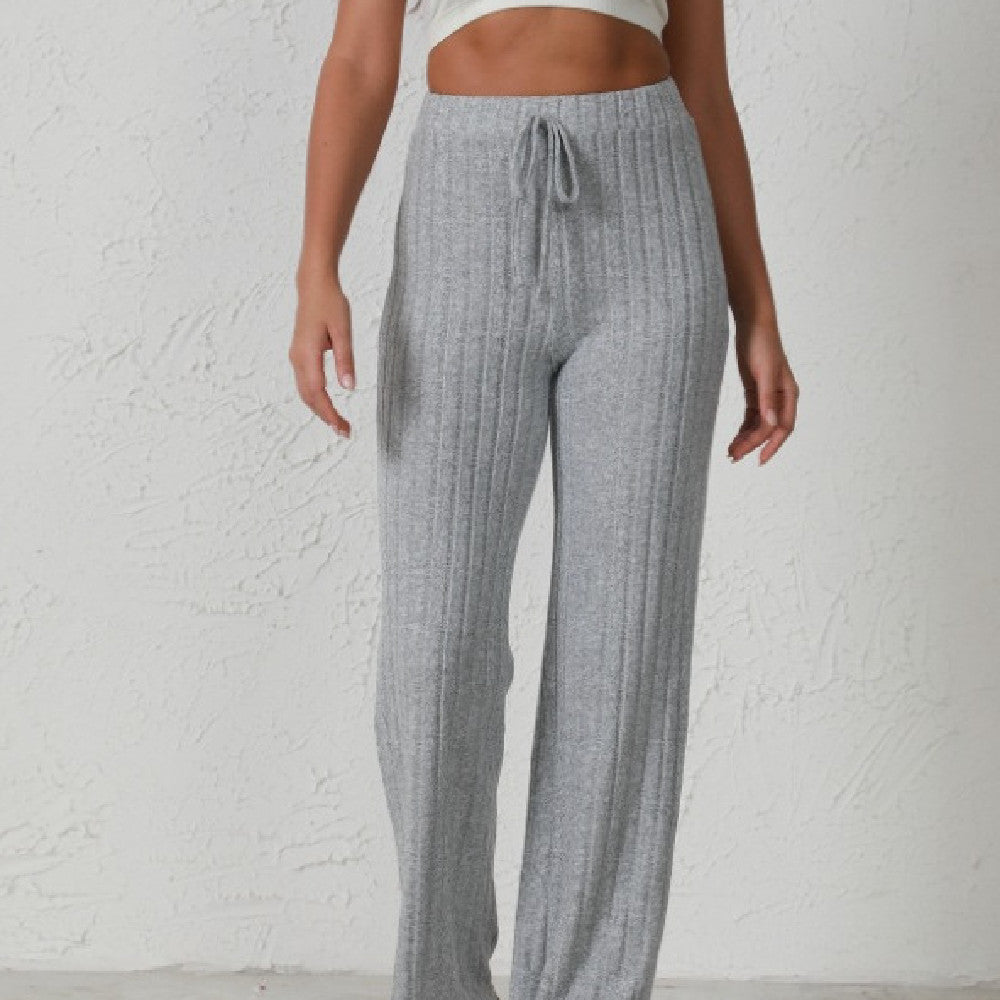 Women's Fashion Casual Loose Straight Trousers