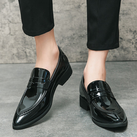 Men's Shoes, Pointed-toe Dress Shoes, Men's British-style Korean Loafers