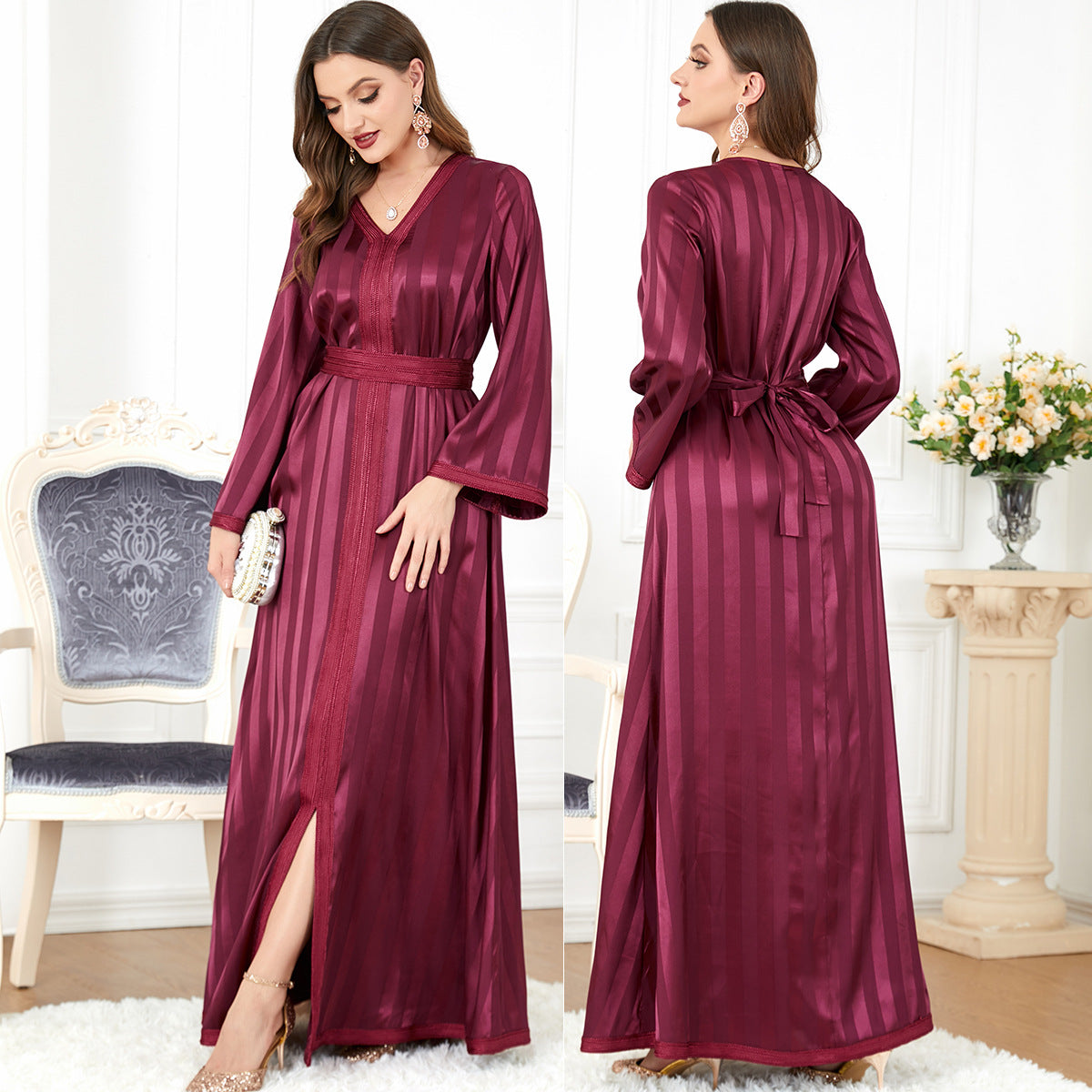 Long Sleeved European And American Dress For Women