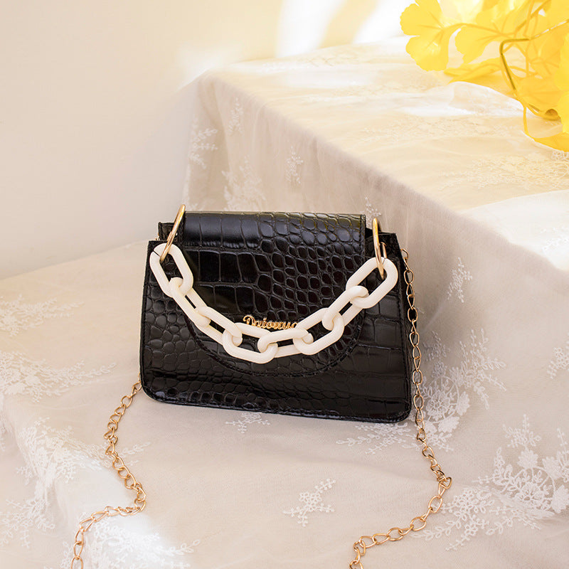 New Hot Sell Ladies Thick Chain Pattern Handbag