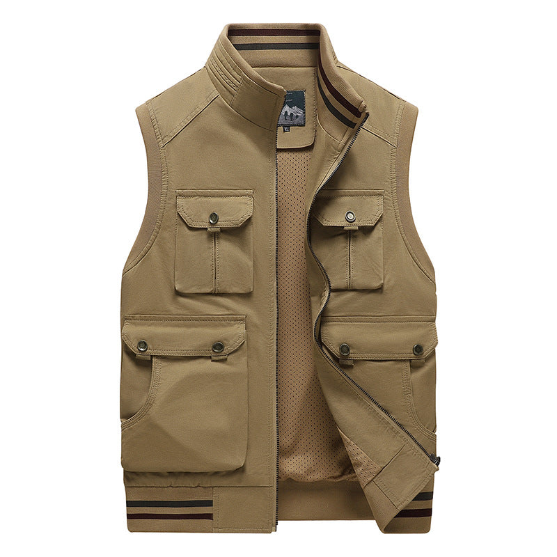 Casual Vest Men's Multi-pocket Sleeveless Jacket