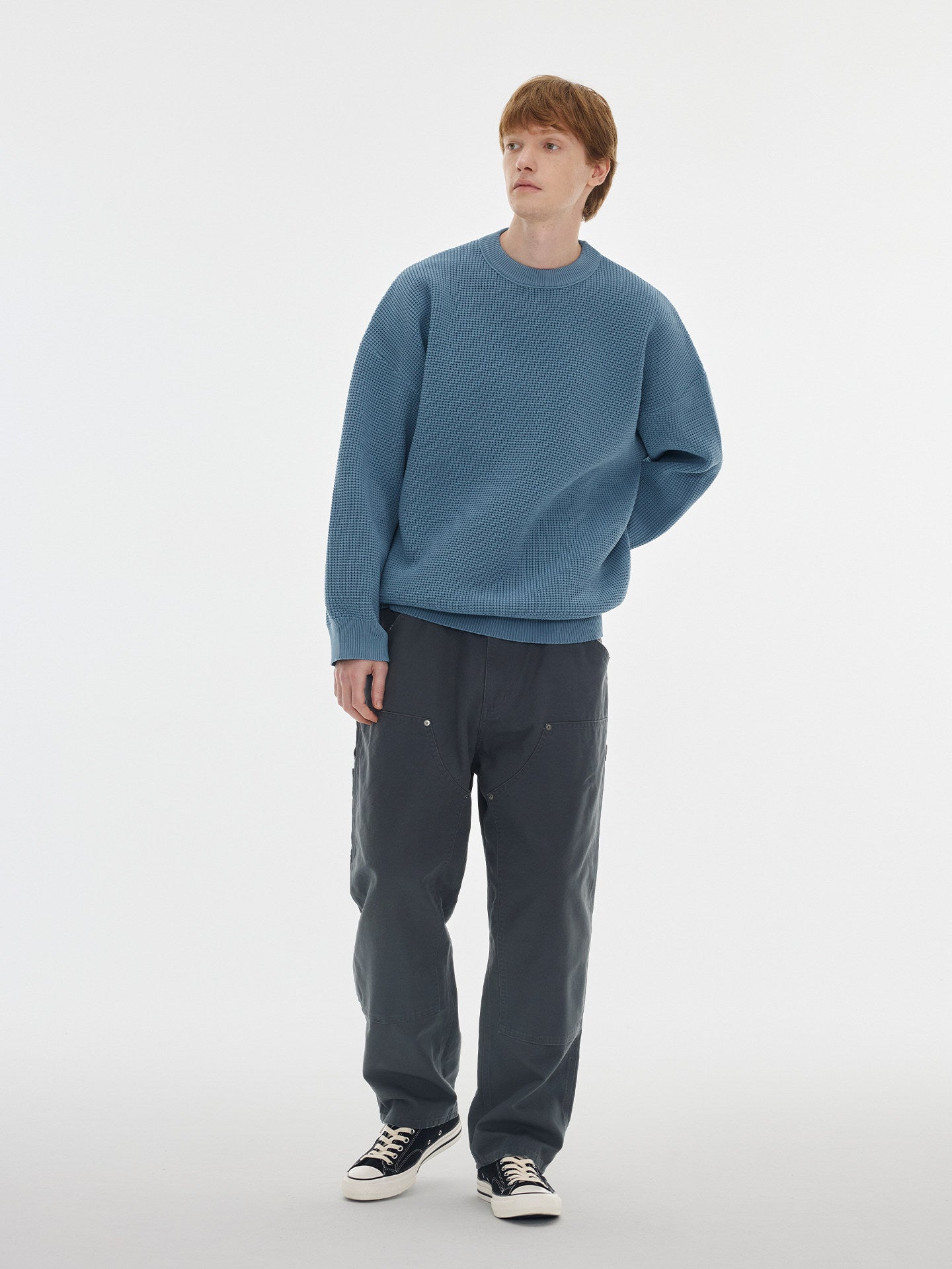 High-elastic Yarn Soft Skin-friendly Wear-resistant Pilling-resistant And Loose-fitting Sweater