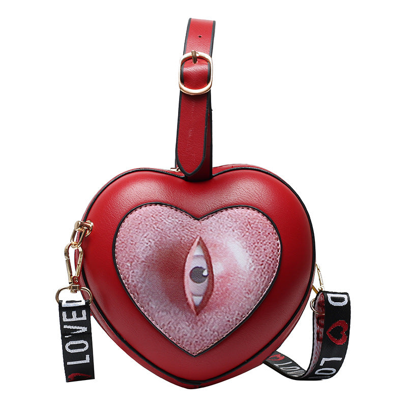 Personalized Eyes Women's Bag Shoulder Crossbody Portable Small Round