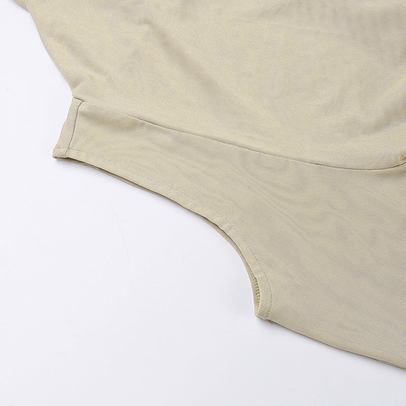 Sand Dune Waste Hat Pocket Design Solid Color Dress