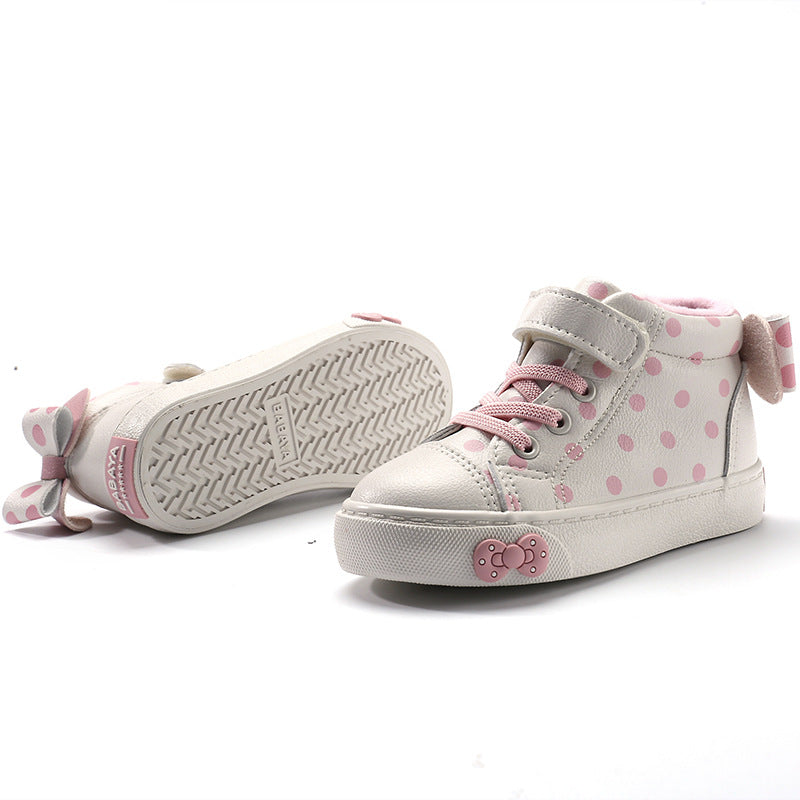 Leather And Velvet Warm Board Shoes