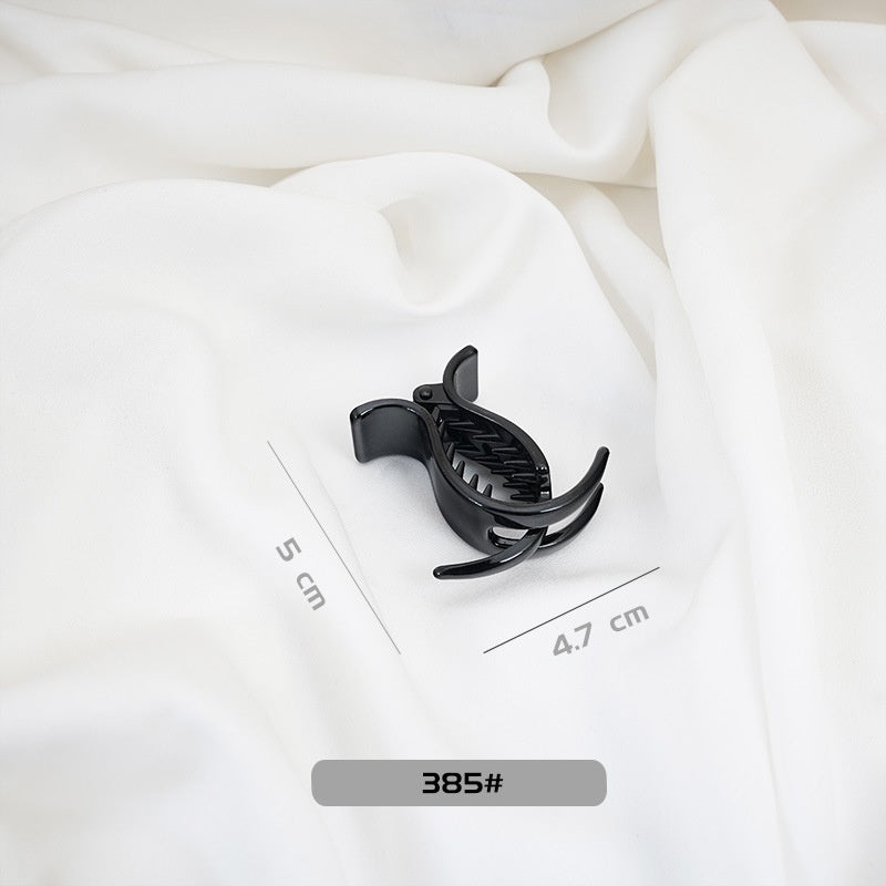 High-quality Basic Black Spray-painted Hair Clip