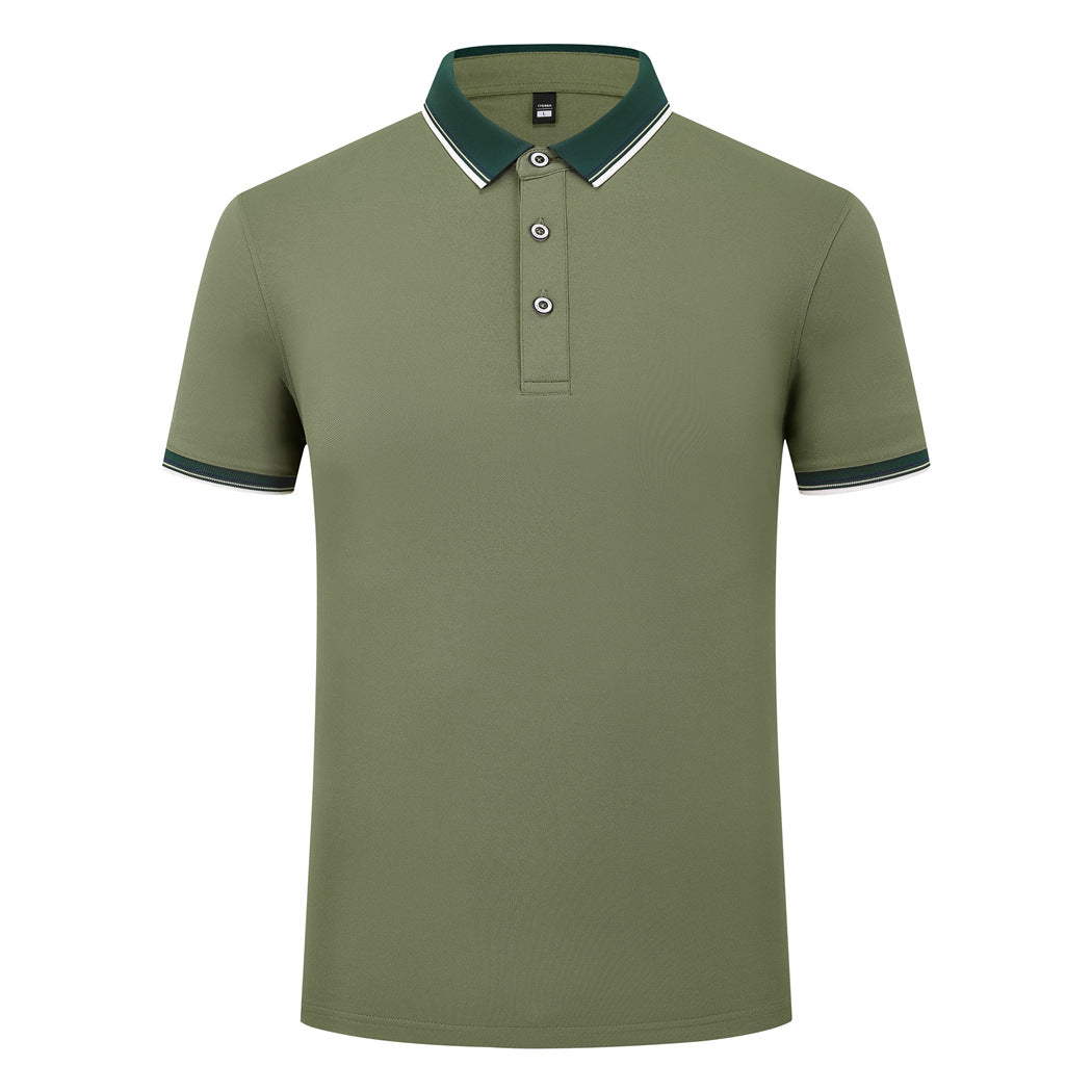 Elastic Fiber Di Skin Cotton Polo Shirt Color Matching
