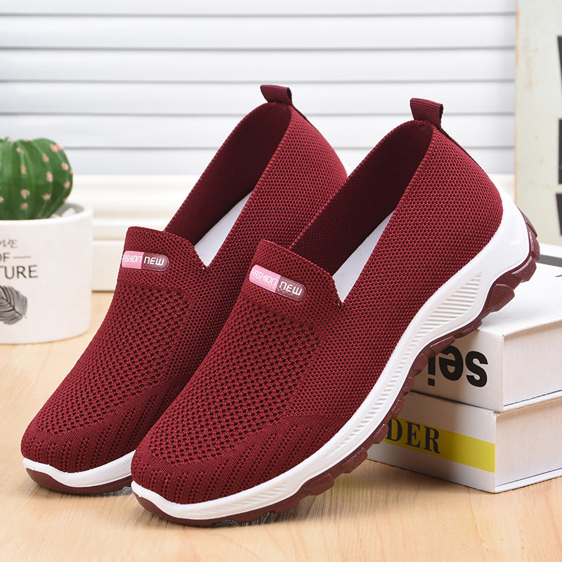Women's Fashion Casual Flyknit Flat Sneakers