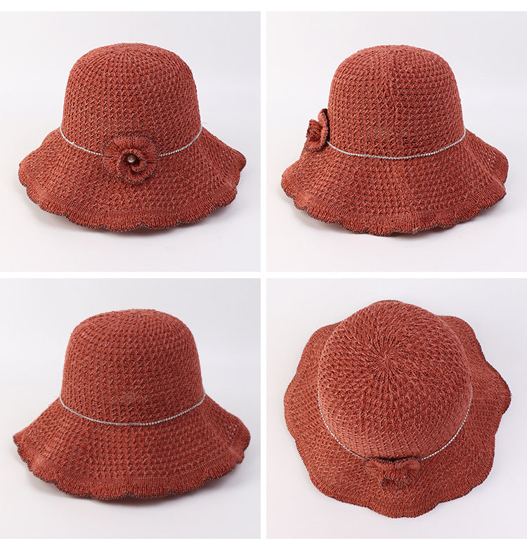 Female Spring And Summer Japanese Face Cover Sun-proof Sun-shade Fisherman Hat