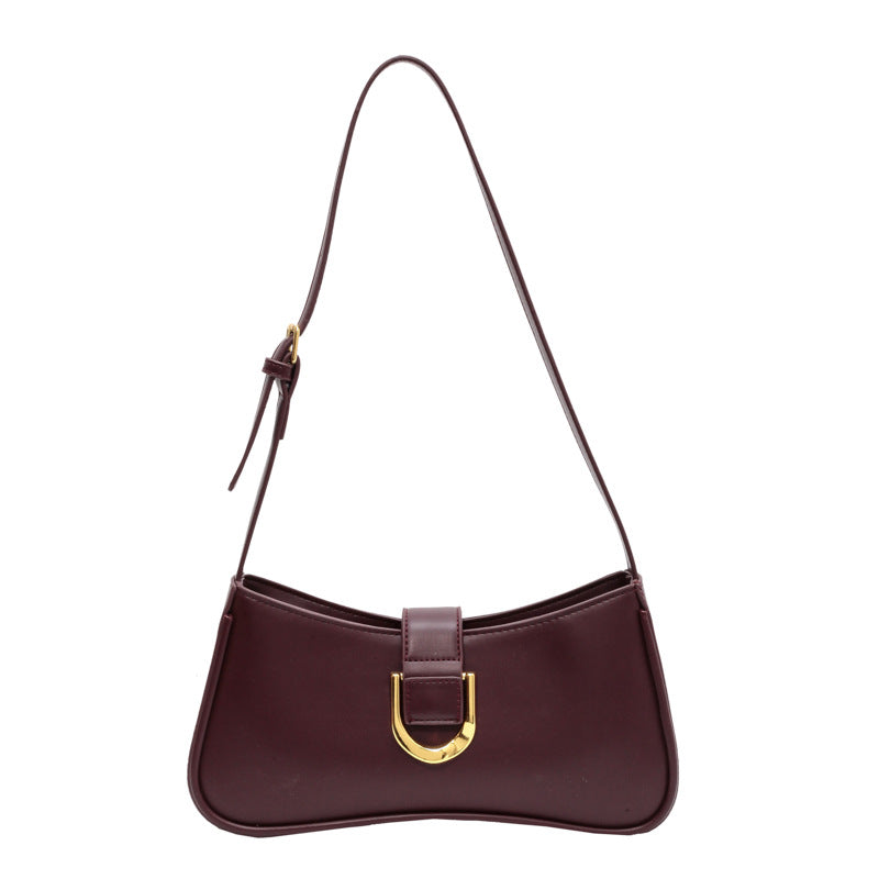 Small Bag Women's Bag Niche Design One Shoulder Underarm Bag Baguette Bag Ladies Backpack