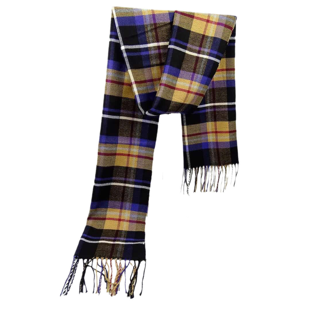Men's Versatile Reversible Checkered Shawl Scarf