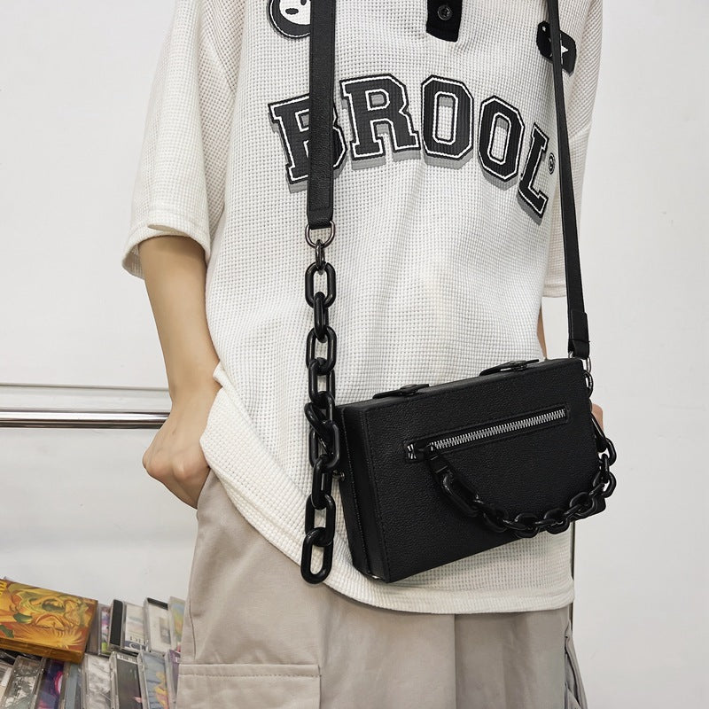 New Chain Original Overnight Box One Shoulder Messenger Bag