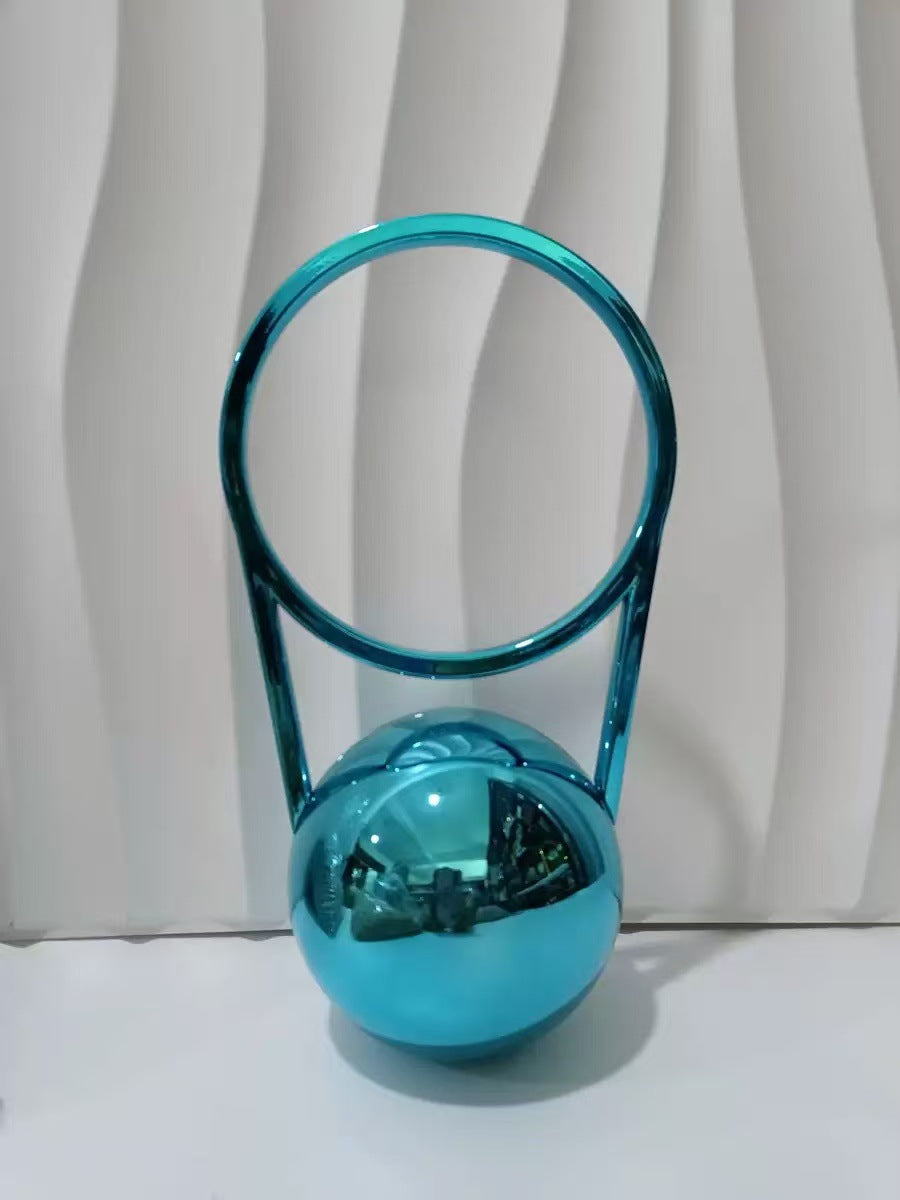 Ball Electroplating Handle PVC Dinner Bag