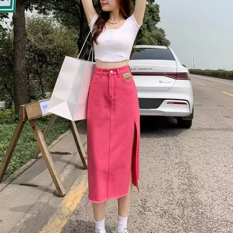 Women's Fashion Casual Denim Skirt
