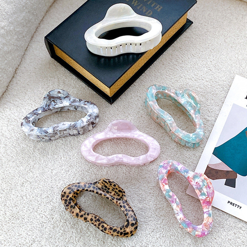 Ornament 4mm Thickened Cellulose Acetate Sheet Grip Barrettes