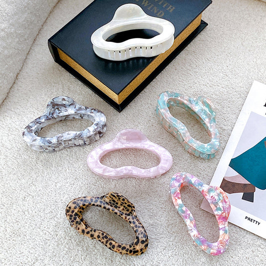 Ornament 4mm Thickened Cellulose Acetate Sheet Grip Barrettes
