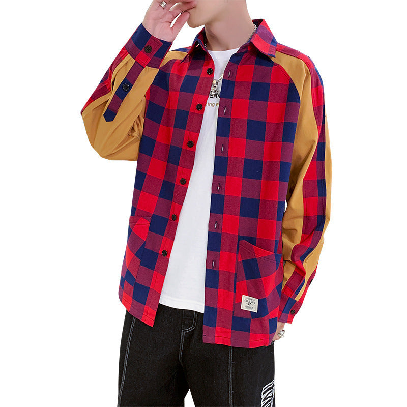 Men's New Fashion Plaid Shirt For Autumn And Winter