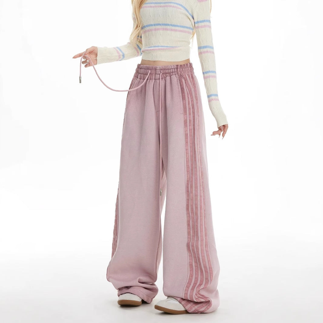 American Retro High Street Stripe Sweatpants