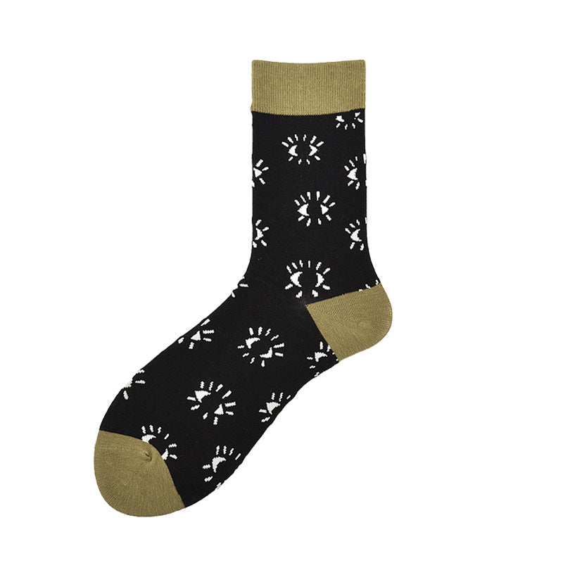 Creative Couple Cotton Mid-high Socks