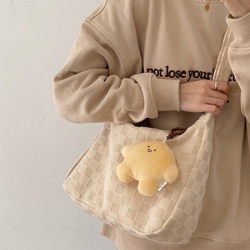 Women's Fashion Simple Single Shoulder Handheld Tote Bag