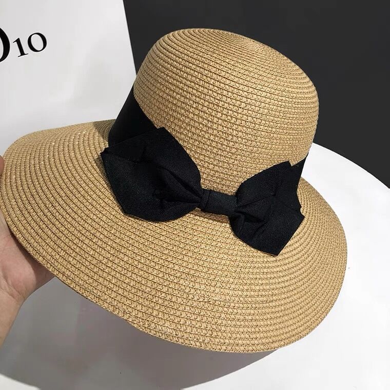 Women's Art Bow Big Brim Sun Hat