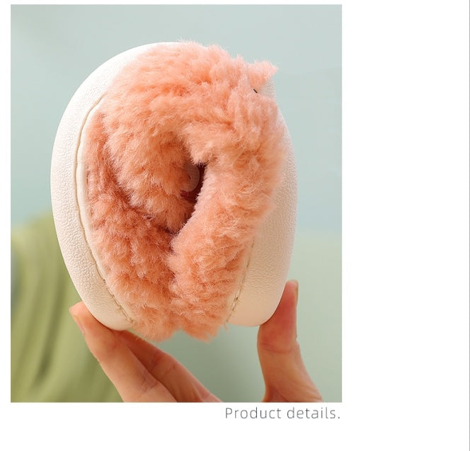 Fashion Warm Non-slip Thick-soled Couple Plush Slippers