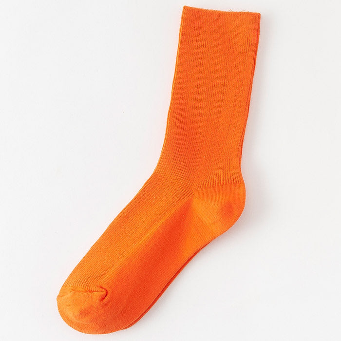 Vintage Forest Vertical Cotton College Style Socks
