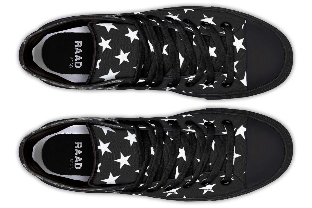 Printed Couple High-top Canvas Shoes