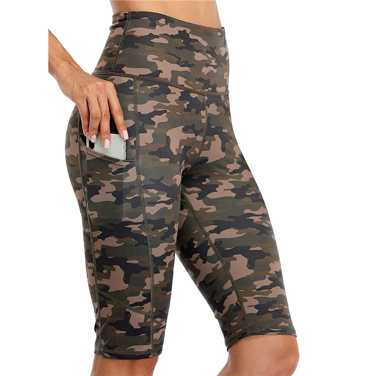 Women's Fashion Casual Leopard Print Printed High Waist High Stretch Yoga Pants