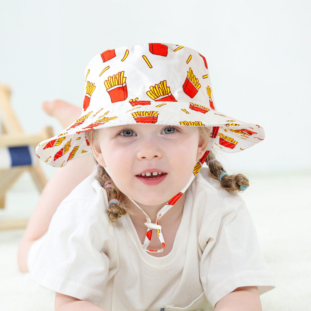 Fruit Print Men's And Women's Baby Breathable Quick-drying Beach Hat
