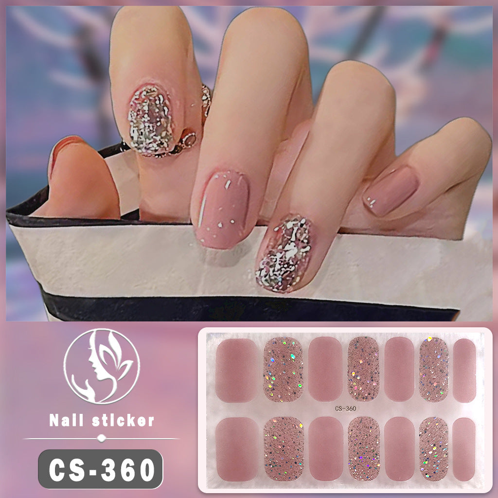 Waterproof Solid Color Nail Art Nail Shaped Piece