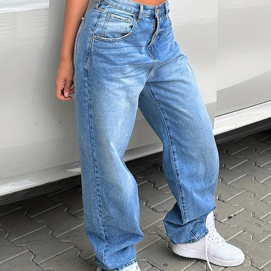 Low Waist Sexy Straight Loose Denim Trousers