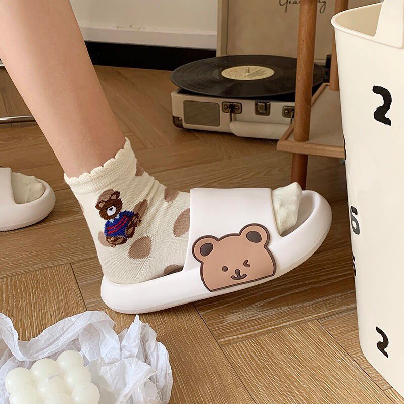 Thick-soled Bathroom Indoor Couple Home Slippers