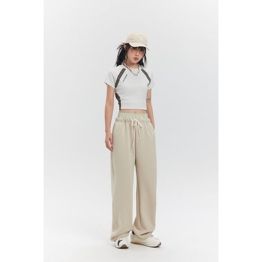 Retro 3D Cutting Casual Sweatpants Men And Women