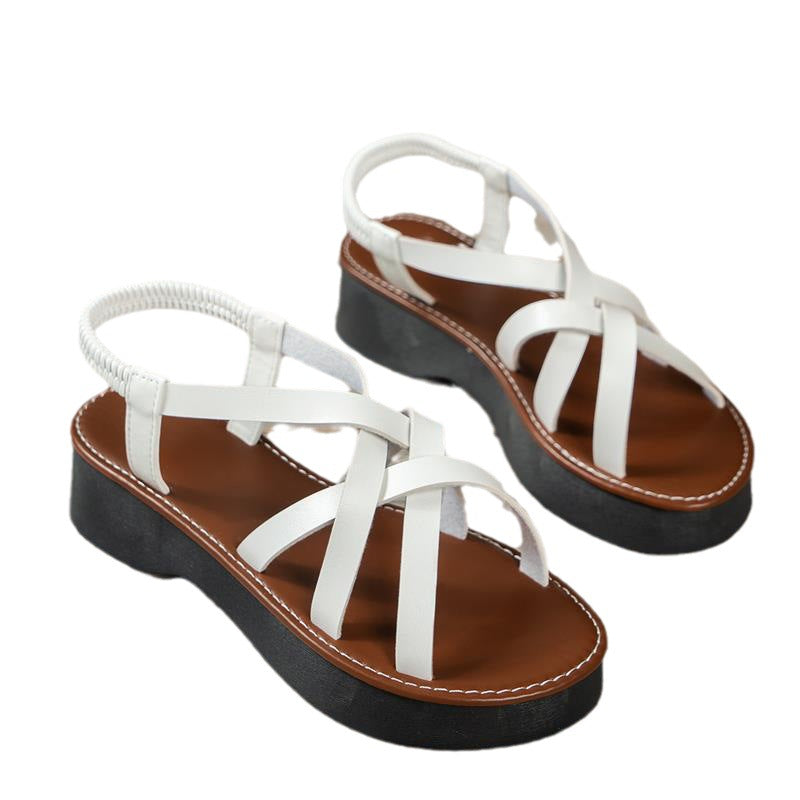 Fashion Platform Flat Roman Style Women's Shoes Beach Sandals
