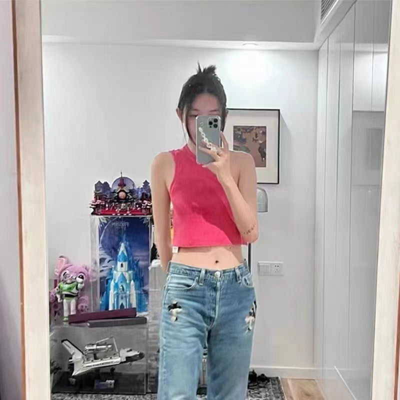 Top rygløs camisole damestreet